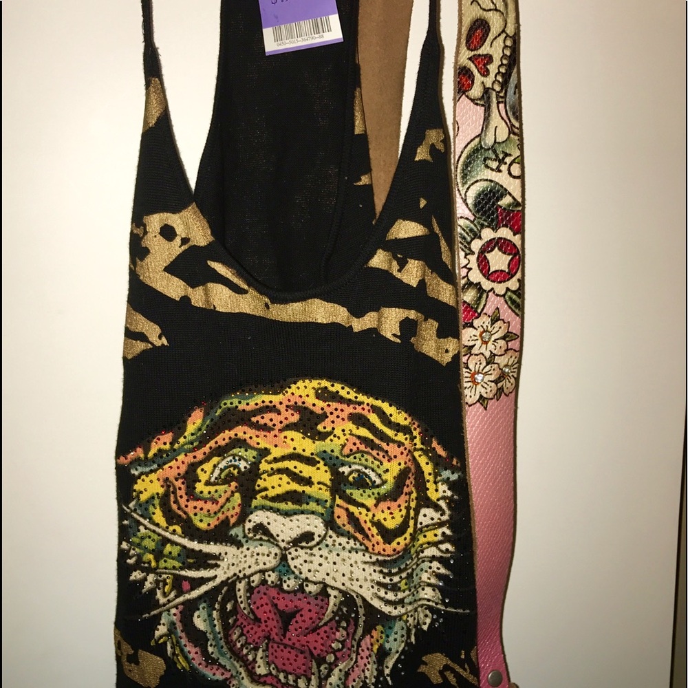 COPY - Ed Hardy tank top & Belt (tank with tags on)